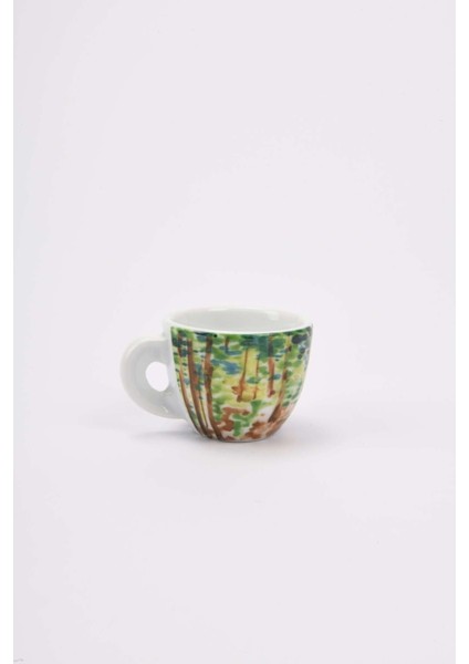 Edex ’’ın Our Hands’’ Porselen Espresso Fincan ve Tabak Takımı - 60 ml (2,11 Oz)