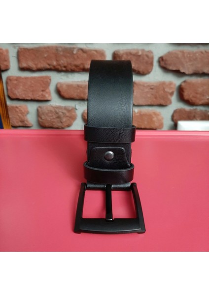 Erkek Spor Kemer 4,5 Cm. Düz Siyah GVN-0058 fiyatları