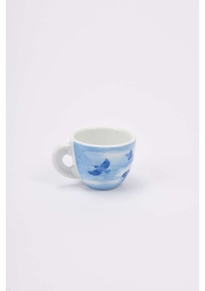 Edex ’’ın Our Hands’’ Porselen Espresso Fincan ve Tabak Takımı - 60 ml (2,11 Oz)