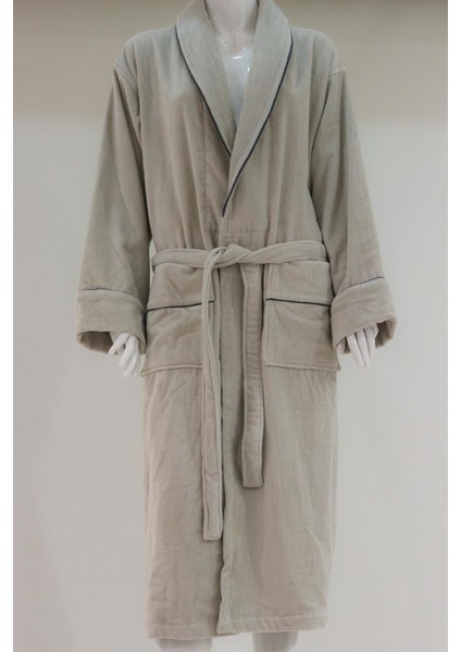 DreamSoft Şalyaka Bornoz – %100 Pamuk, Kadife, Unisex