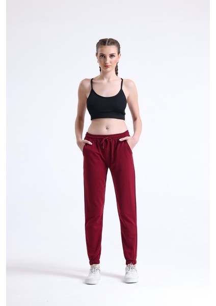 Kadın Eşofman Altı, Pijama Tek Alt | Bordo