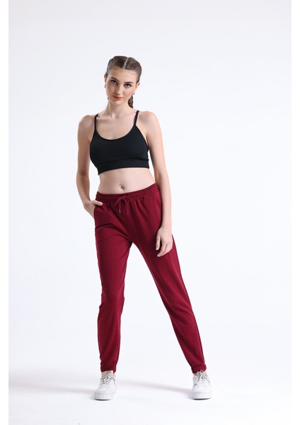 Kadın Eşofman Altı, Pijama Tek Alt | Bordo