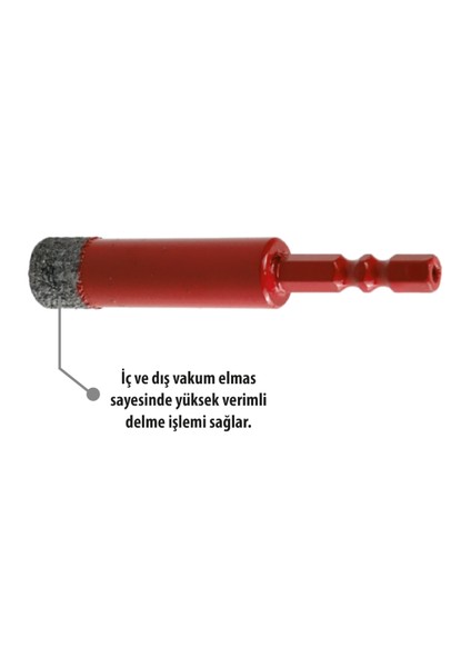 Mermer Granit Panç Hex 16MM SPA54171 Spars