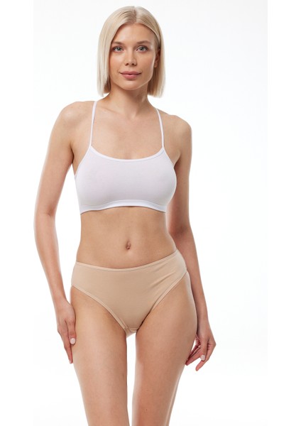 Kadın Ten Rengi 2 Li Paket Normal Bel Modal Slip Külot 1028 2M1028 fiyatları