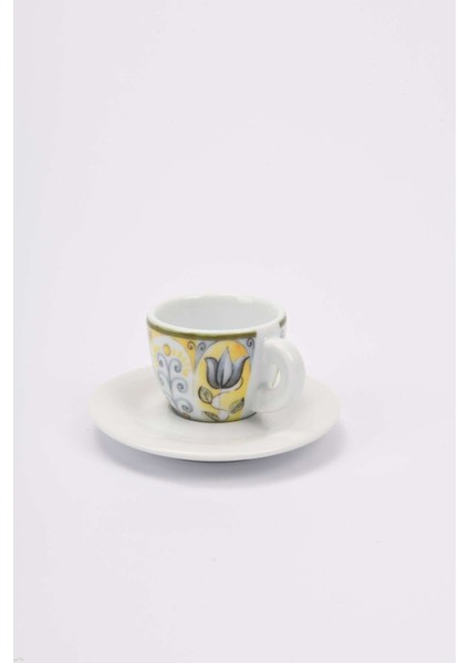 Porselen Espresso Fincan ve Tabak Takımı - 60 ml (2,11 Oz)