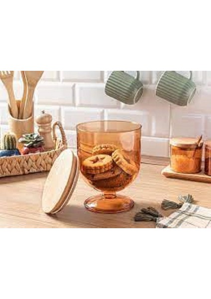 Candy Saklama Kabı Amber 1,5 L Büyük Boy