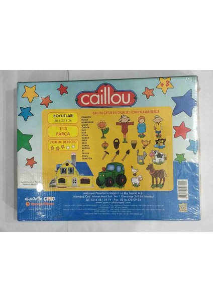 Caillou Çiftlik Evi Oyun Seti