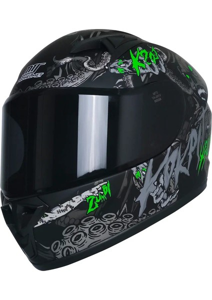 Motosiklet ve Bisiklet Mini Çocuk Kaskı Full Face Ce Sertifikalı Child Motor Kask Black fiyatları