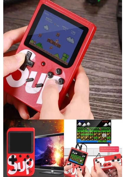 Qasul Gameboy Oyun Konsolu 2 Oyunculu Mini Atari Retro 400 Oyun 3 Inç 400 Nostalji Oyunlu indirimleri