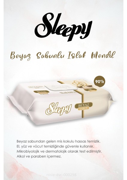 18 Al 16 Öde Sleepy Beyaz Sabun Kokulu Islak Havlu Mendil 90 Adet ve Rosıe fiyatları