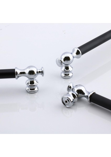 Arya 224 mm Krom Siyah Metal Mobilya Çekmece Mutfak Kapak Kulbu Dolap Dolabı Kulpları Kulpu 224 mm indirimleri