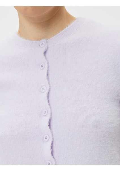 Peluş Hırka Düğmeli Kısa Kollu Bisiklet Yaka indirimleri