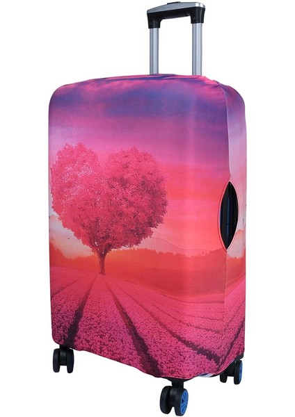 Kalp Büyük Orta Kabin Boy Için 3 Lü Valiz Kılıfı modelleri