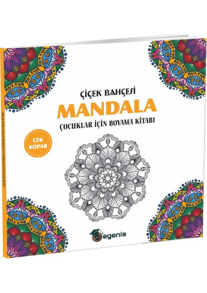 Çiçek Bahçesi-Çocuklar Için Mandala Boyama-Egenis Yayınları