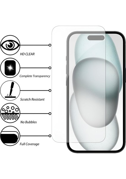 iPhone XR Cam Ekran Koruyucuları (3'lü Paket) 9h Temperli Cam