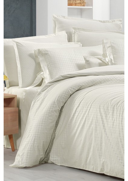 Perlita Bej Çift Kişilik %100 Pamuk Nevresim Takımı fiyatları