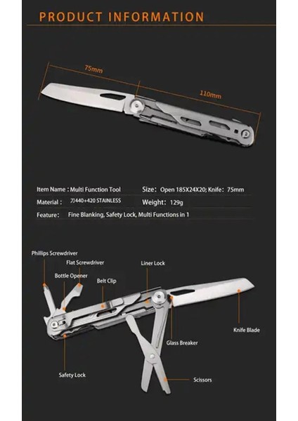 GHK6B-P01 Easy Carry Multi Tool