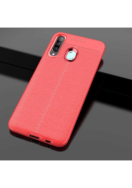 Samsung Galaxy A20S Uyumlu Kılıf Niss Silikon Kapak, Kırmızı