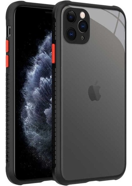Apple iPhone 11 Pro Max Uyumlu Kılıf Kaff Kapak, Siyah