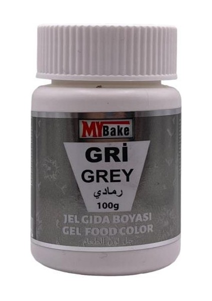 Jel Gıda Boyası Gri 100 gr