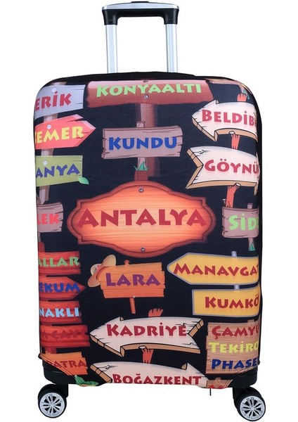Şehirler2 Büyük Orta Kabin Boy Için 3 Lü Valiz Kılıfı fiyatları