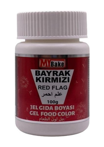 Jel Gıda Boyası Bayrak Kırmızı 100 gr