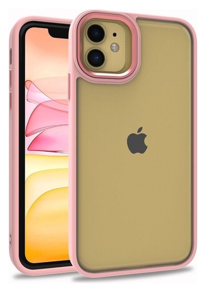 Apple iPhone 11 Uyumlu Kılıf Flora Kapak, Rose Gold