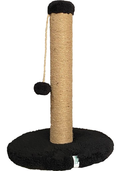 Yuvarlak Ponponlu Kedi Tırmalama Direği 52 cm Kedi Tırmalama Tahtası