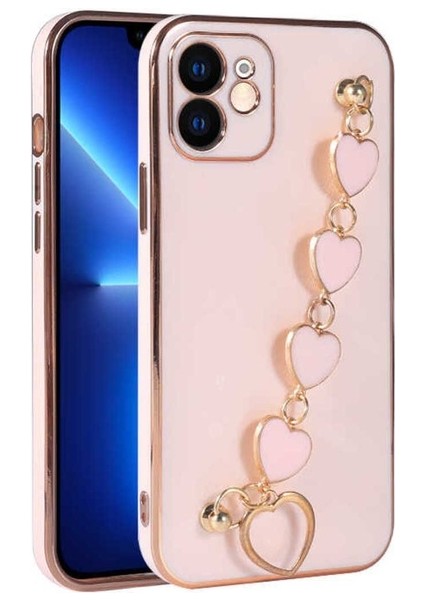 Apple iPhone 11 Uyumlu Kılıf Kalbim Kapak, Pembe
