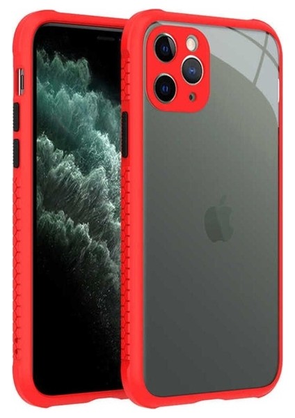 Apple iPhone 11 Pro Uyumlu Kılıf Kaff Kapak, Kırmızı