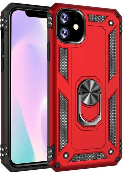 Apple iPhone 11 Uyumlu Kılıf Vega Kapak, Kırmızı