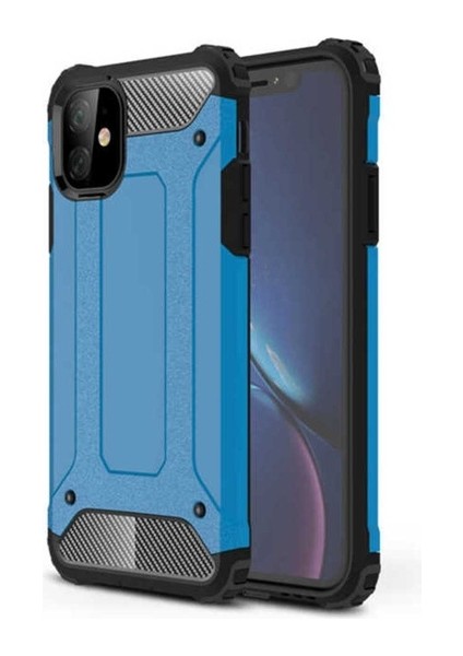 Apple iPhone 11 Uyumlu Kılıf Crash Silikon Kapak, Mavi
