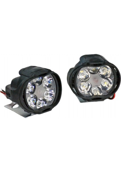 Motosiklet LED Lamba 6 LED 9-85V 6W 100X65X60 mm L5