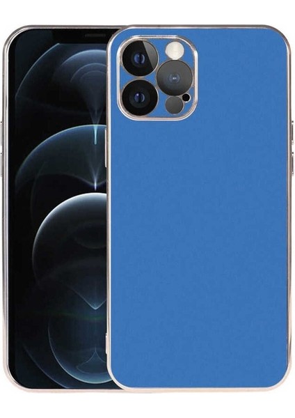 Apple iPhone 12 Pro Max Uyumlu Kılıf Viyana Kapak, Saks Mavi
