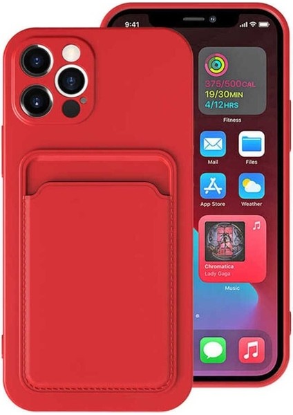 Apple iPhone 12 Pro Max Uyumlu Kılıf Ofix Kapak, Kırmızı