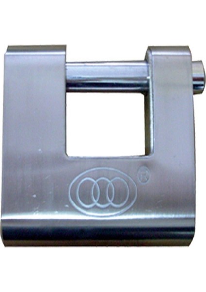 Yassı Çelik Asma Kilit 60 Mm Krom Kaplı