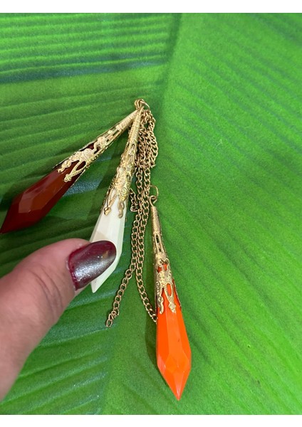 Zincir Tasarım 3 Lü Piramit Kristal Boncuklu Püskül Takı Giyim Çanta Aksesuarı fiyatları