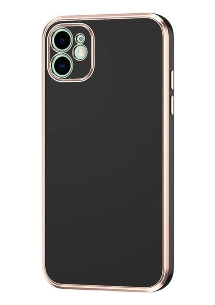 Apple iPhone 12 Uyumlu Kılıf Bark Kapak, Siyah
