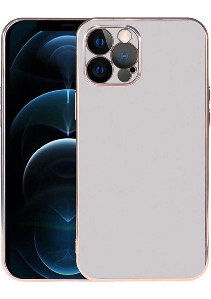 Apple iPhone 12 Pro Uyumlu Kılıf Viyana Kapak, Gümüş