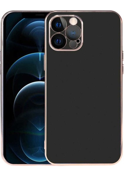 Apple iPhone 12 Pro Uyumlu Kılıf Viyana Kapak, Siyah