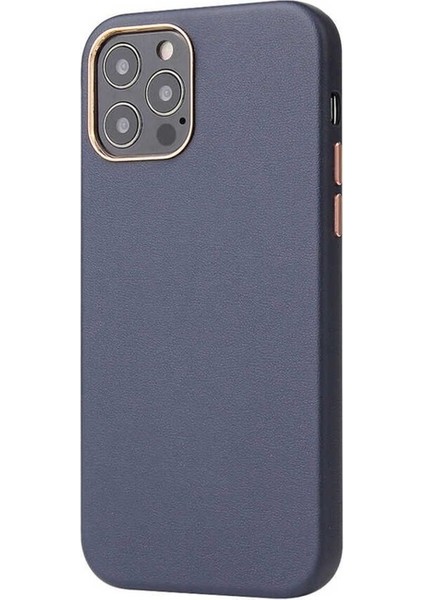 Apple iPhone 12 Pro Uyumlu Kılıf Eyzi Kapak, Lacivert
