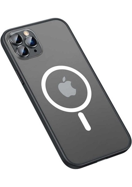 Apple iPhone 12 Pro Uyumlu Kılıf Mokka Wireless Kapak, Siyah