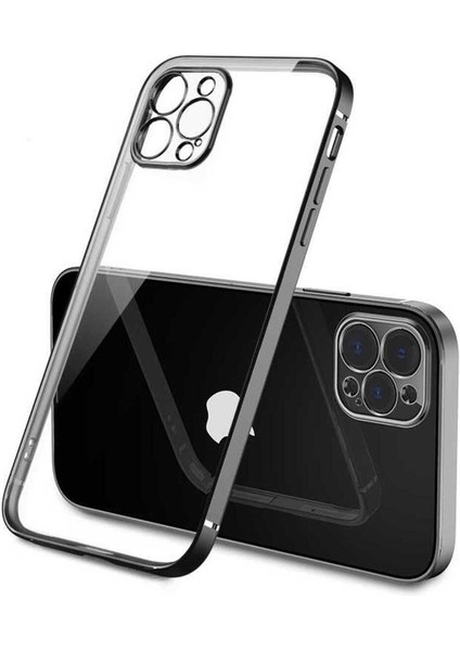 Apple iPhone 12 Pro Uyumlu Kılıf Gbox Kapak, Siyah