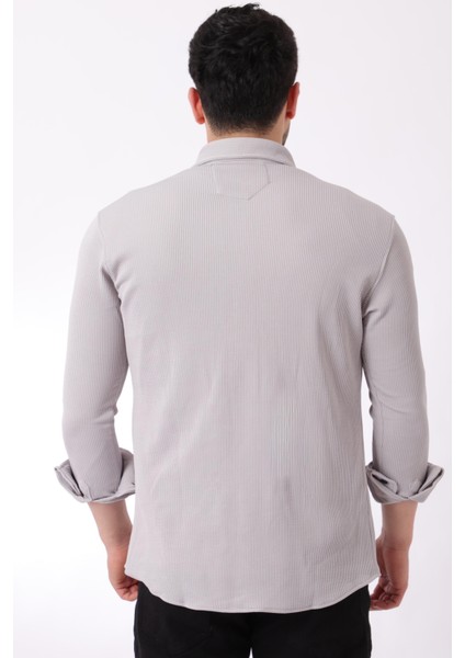 Çift Cep Kapaklı Örme Gömlek Xc U16787_40292 indirimleri