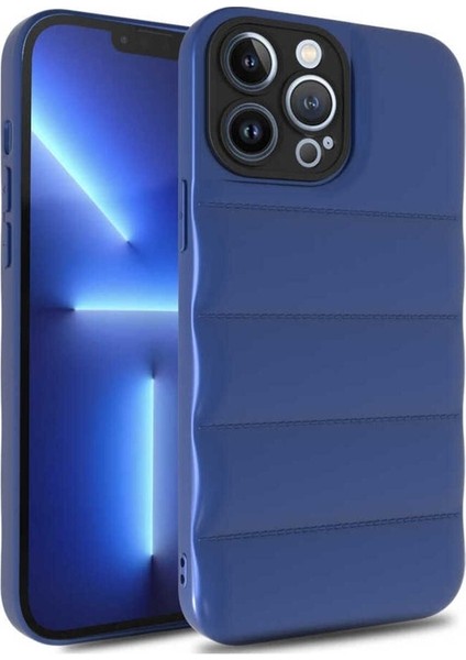 Apple iPhone 12 Pro Uyumlu Kılıf Kasis Kapak, Saks Mavi