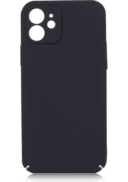 Apple iPhone 12 Uyumlu Kılıf Kapp Kapak, Siyah