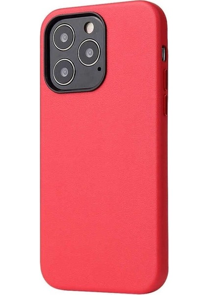 Apple iPhone 13 Pro Max Uyumlu Kılıf Eyzi Kapak, Kırmızı