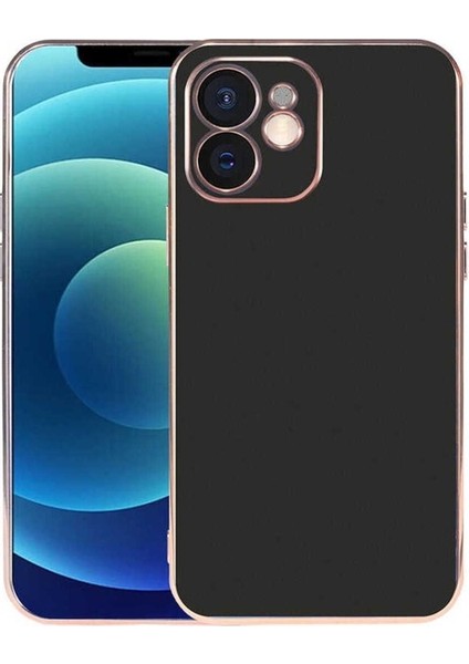 Apple iPhone 12 Uyumlu Kılıf Viyana Kapak, Siyah