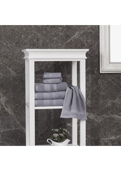 Panabord 6 Lı Havlu Seti 30 x 50 cm Gri 100 % Pamuk fırsatları