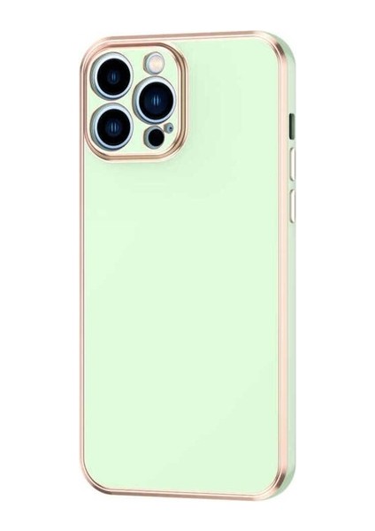 Apple iPhone 13 Pro Max Uyumlu Kılıf Bark Kapak, Yeşil